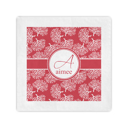 Coral Cocktail Napkins (Personalized)