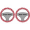 Coral Steering Wheel Cover- Front and Back