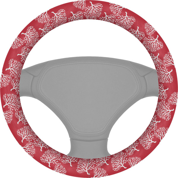 Custom Coral Steering Wheel Cover