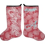 Coral Holiday Stocking - Double-Sided - Neoprene (Personalized)
