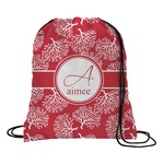 Coral Drawstring Backpack (Personalized)