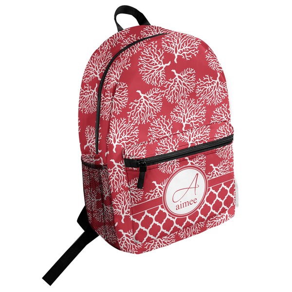 Custom Coral Student Backpack (Personalized)