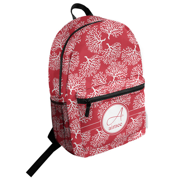 Custom Coral Student Backpack (Personalized)