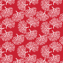 Coral Fabric by the Yard - Spun Polyester Poplin