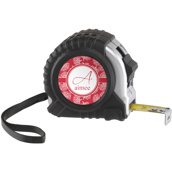 Custom Coral Tape Measure (25 ft) (Personalized)