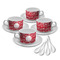 Coral Tea Cup - Set of 4