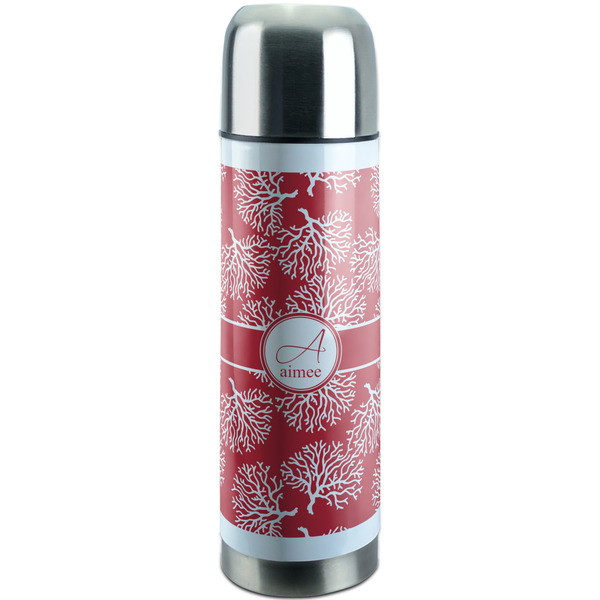 Custom Coral Stainless Steel Thermos (Personalized)