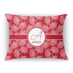 Coral Rectangular Throw Pillow Case (Personalized)