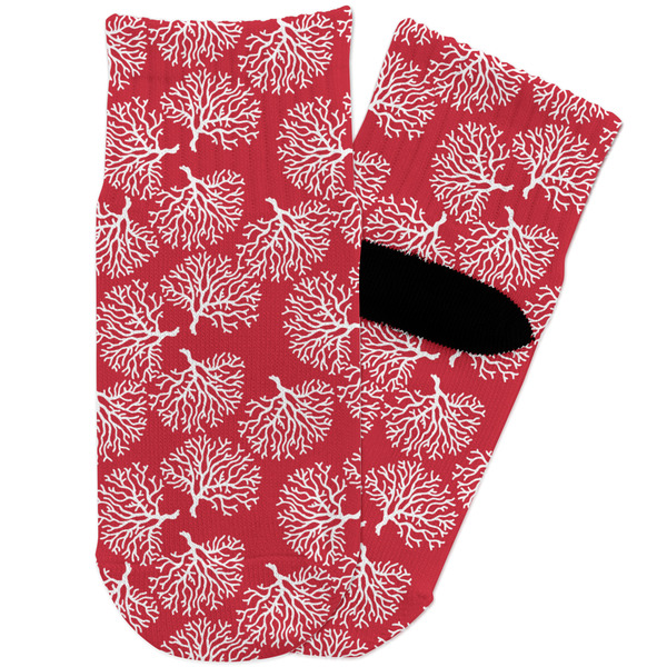 Custom Coral Toddler Ankle Socks