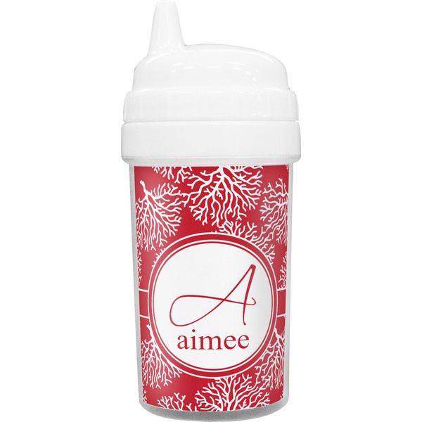 Custom Coral Sippy Cup (Personalized)