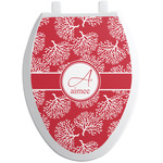 Coral Toilet Seat Decal - Elongated (Personalized)
