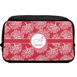 Coral Toiletry Bag / Dopp Kit (Personalized)