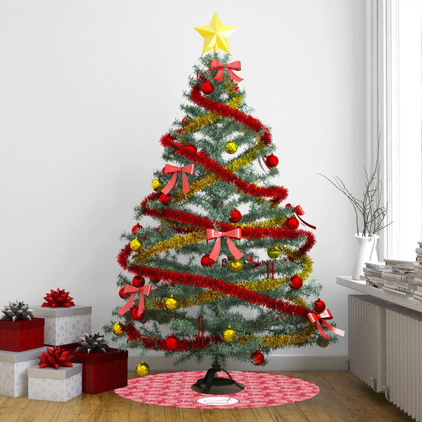 Coral Tree Skirt - In context