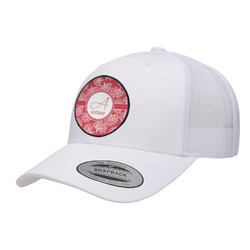 Coral Trucker Hat - White (Personalized)