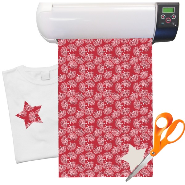 Custom Coral Heat Transfer Vinyl Sheet (12"x18")