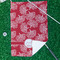 Coral Waffle Weave Golf Towel - In Context