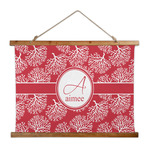 Coral Wall Hanging Tapestry - Wide (Personalized)