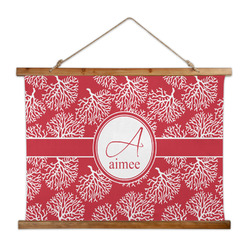 Coral Wall Hanging Tapestry - Wide (Personalized)