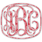Coral Monogram Decal - Custom Sizes (Personalized)