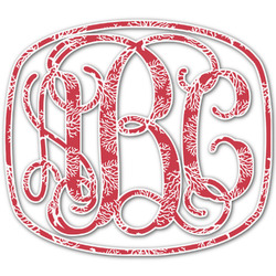 Coral Monogram Decal - Small (Personalized)