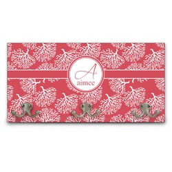 Coral Wall Mounted Coat Rack (Personalized)