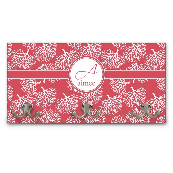 Custom Coral Wall Mounted Coat Rack (Personalized)