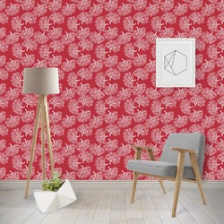 Coral Wallpaper & Surface Covering (Water Activated - Removable)