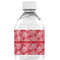 Coral Water Bottle Label - Back View