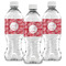 Coral Water Bottle Labels - Front View