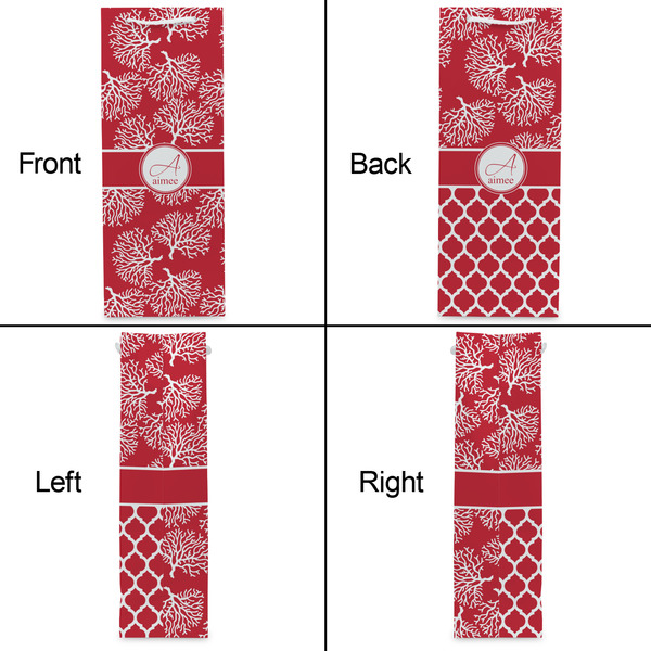 Coral Wine Gift Bag - Gloss - Approval