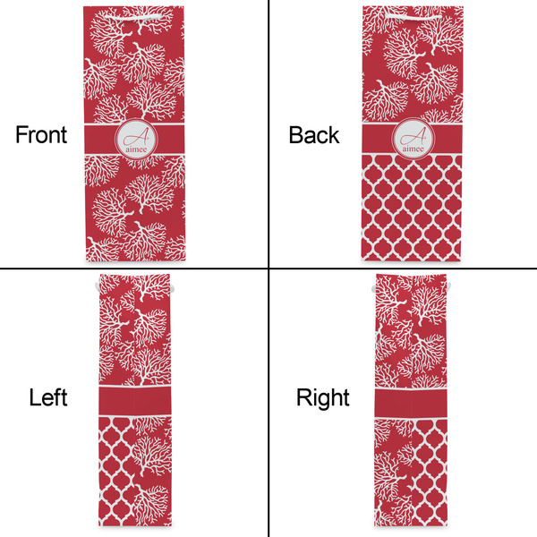 Coral Wine Gift Bag - Matte - Approval