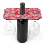 Coral Wine Bottle & Glass Holder (Personalized)