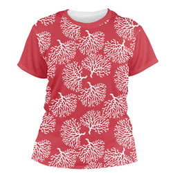 Coral Women's Crew T-Shirt - Medium