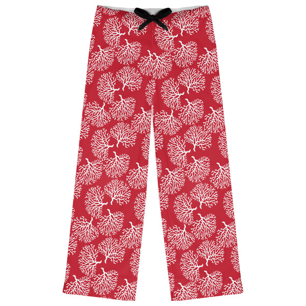 Custom Coral Womens Pajama Pants - L