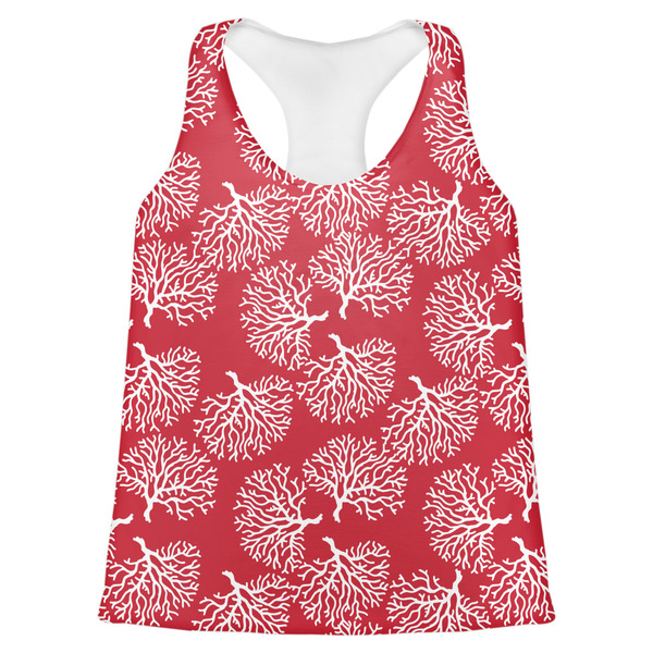Custom Coral Womens Racerback Tank Top - X Small