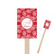 Coral Rectangle Wooden Stir Sticks (Personalized)
