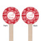 Coral Wooden 6" Stir Stick - Round - Double Sided - Front & Back