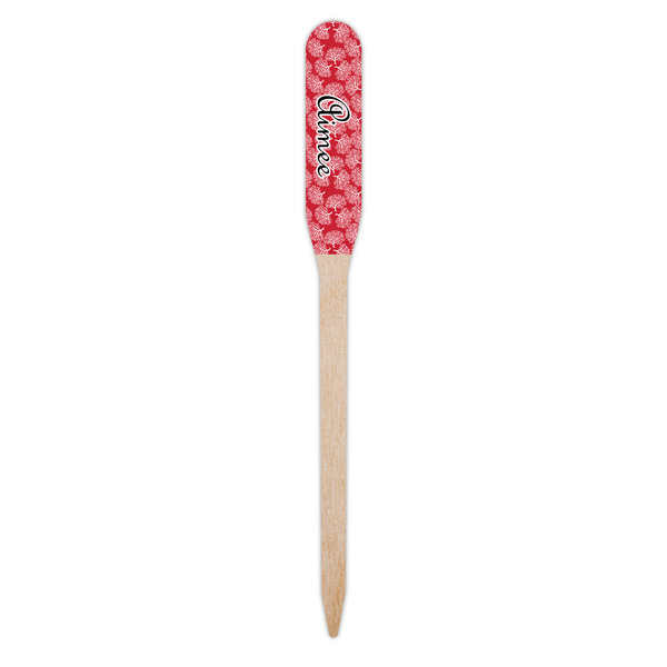 Coral Wooden Food Pick - Paddle - Single Pick