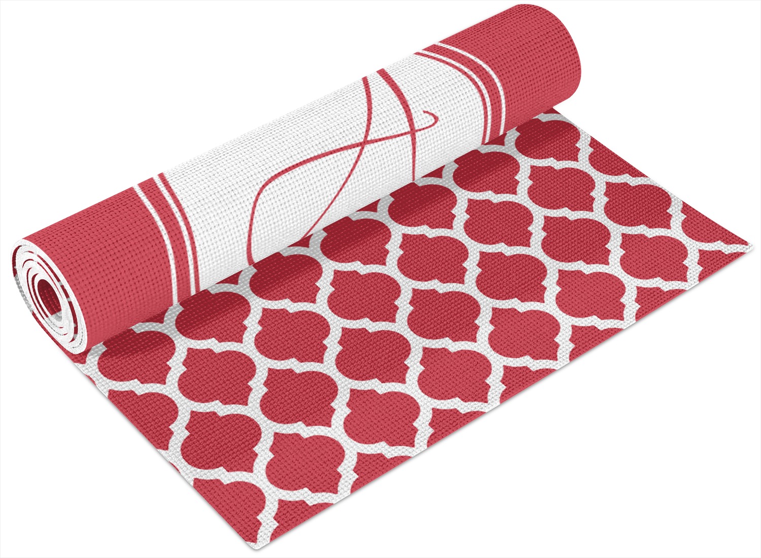 Coral Yoga Mat Printed Front and Back (Personalized) YouCustomizeIt