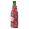 Coral Zipper Bottle Cooler - ANGLE (bottle)