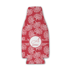 Coral Zipper Bottle Cooler (Personalized)