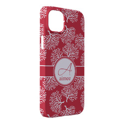 Coral iPhone Case - Plastic - iPhone 14 Plus (Personalized)