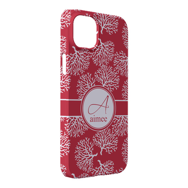 Custom Coral iPhone Case - Plastic - iPhone 14 Plus (Personalized)