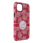 Coral iPhone Case - Rubber Lined - iPhone 14 Plus (Personalized)