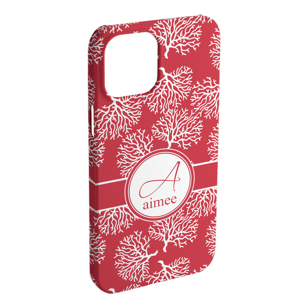 Custom Coral iPhone Case - Plastic - iPhone 15 Plus (Personalized)
