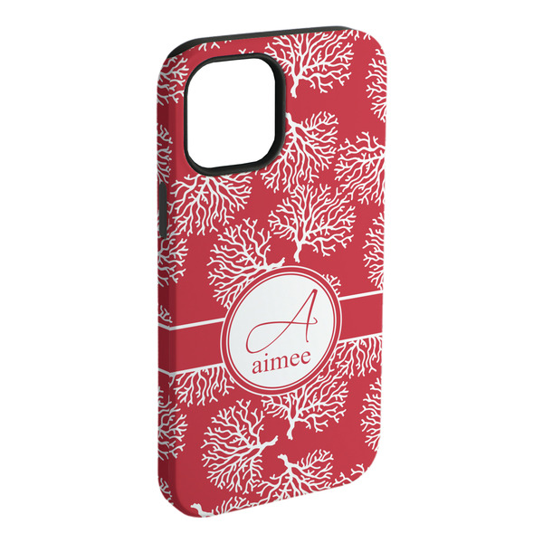 Custom Coral iPhone Case - Rubber Lined (Personalized)