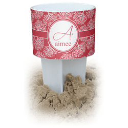 Coral White Beach Spiker Drink Holder (Personalized)