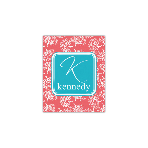 Coral & Teal 11x14 - Canvas Print - Front View