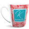 Coral & Teal 12 Oz Latte Mug - Front Full