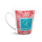 Coral & Teal 12 Oz Latte Mug - Front